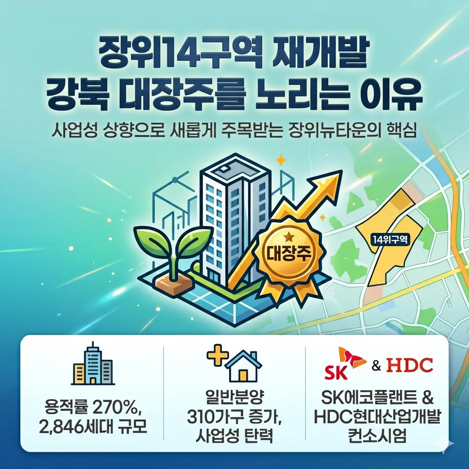 장위14구역 재개발, 강북 대장주 될까? 2026년 전망