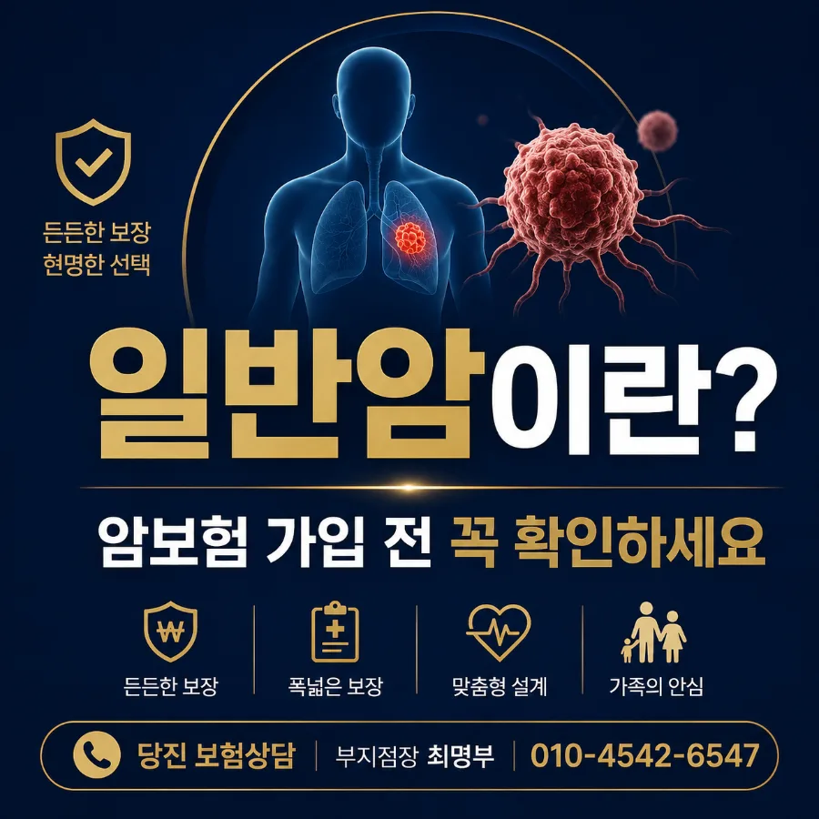 2026년 일반암 정의와 보험금 차이: 암보험 필수 체크리스트