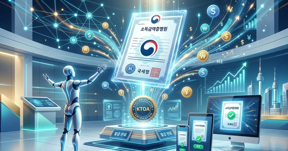 소득금액증명원 발급 방법 2026: 홈택스 PDF 저장 및 인터넷 발급 완벽 정리 3