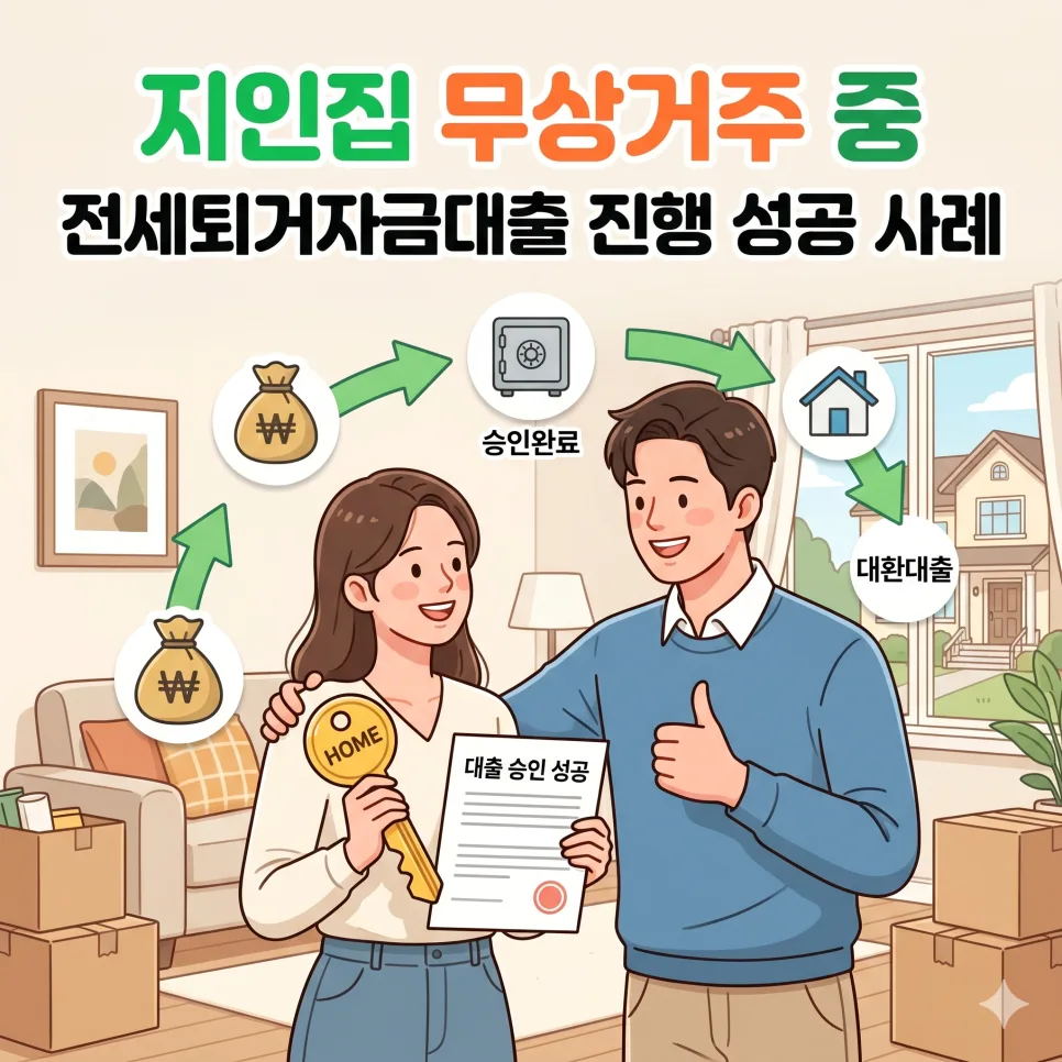 지인집 무상거주 전세퇴거자금대출 승인 사례 (2026년 최신) 3