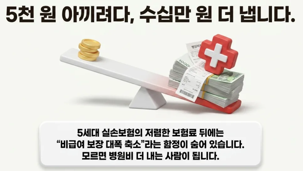 5세대 실손보험, 보험료 반값? 전환 전 필수 체크리스트 2026 2