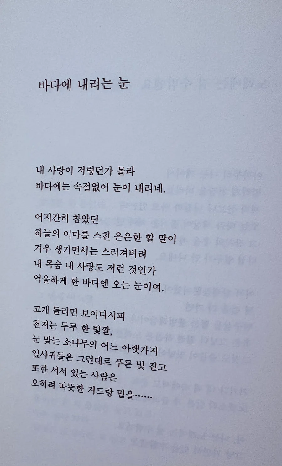 박재삼 시 '바다에 내리는 눈' 해석과 핵심 의미 2026 2