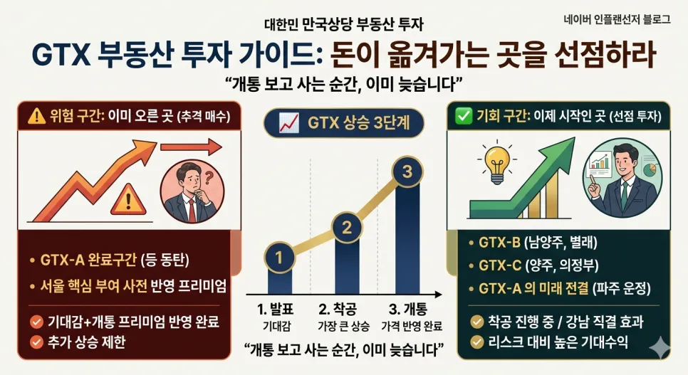 GTX 노선별 투자 타이밍 2026: 돈 되는 구간 찾는 법 2
