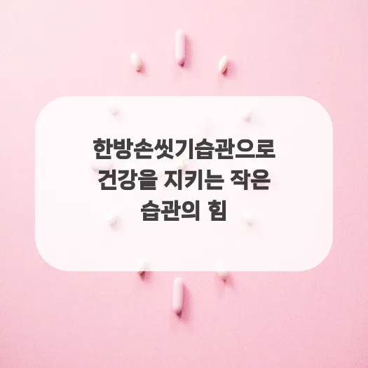 한방 손 씻기 습관, 건강 지키는 비결 2026년 총정리 — 건강·의학 — ruru_lala_