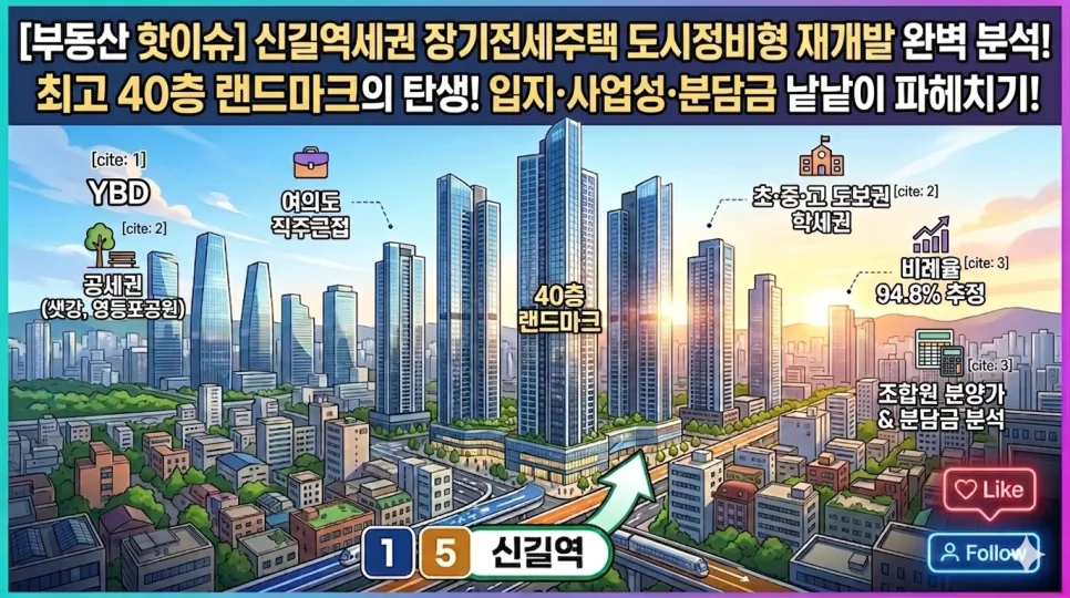 신길동 96-24 역세권 장기전세주택 2026년 사업 확정 분석