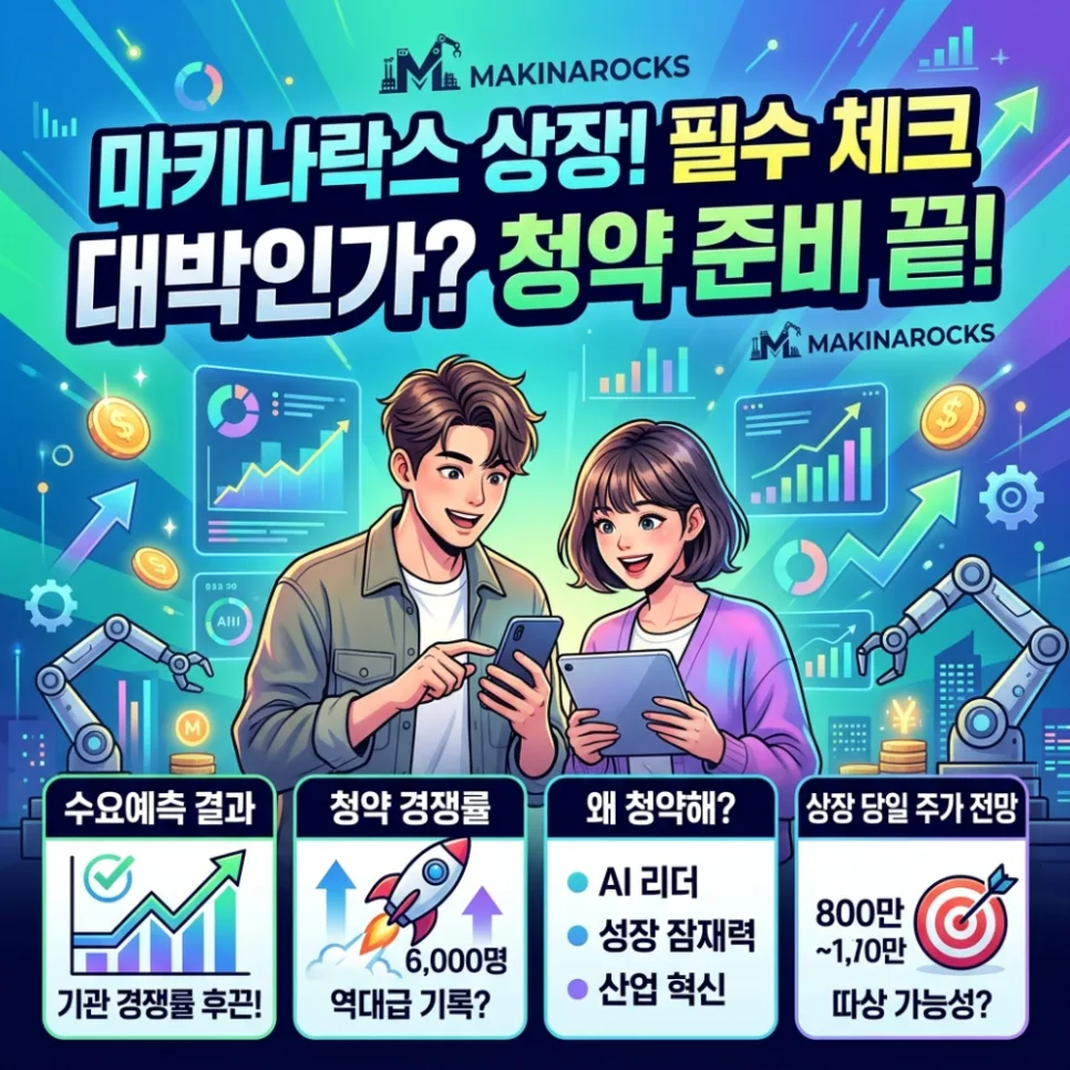 마키나락스 공모주 청약 2026: 경쟁률, 증거금, 상장일 전망 총정리