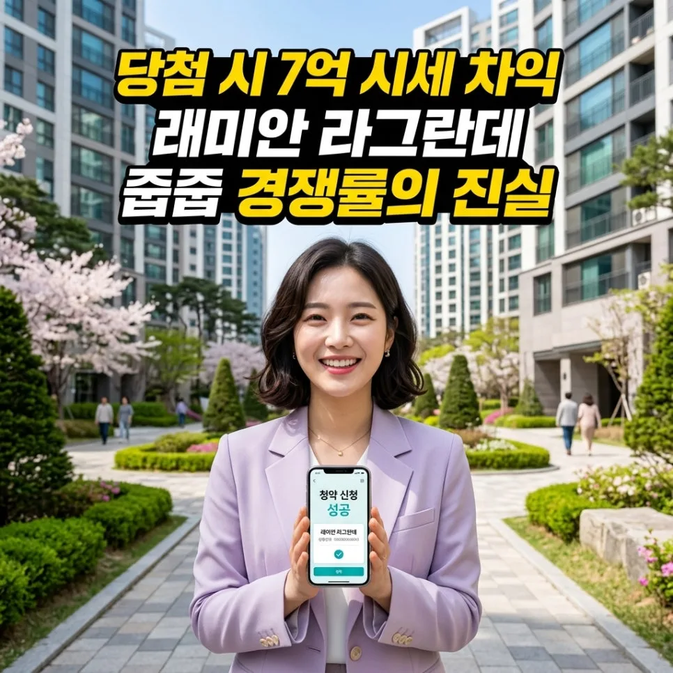 래미안 라그란데 무순위 청약 2026: 7억 로또? 자금 계획 필수 체크