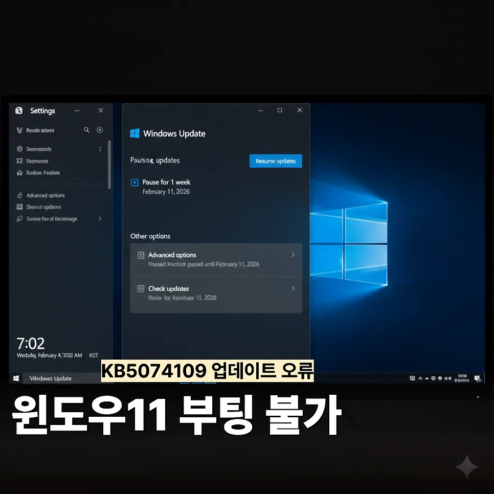 윈도우 11 부팅 불가 현상 2026년 원인 분석 및 해결책 — IT·테크 — son9172