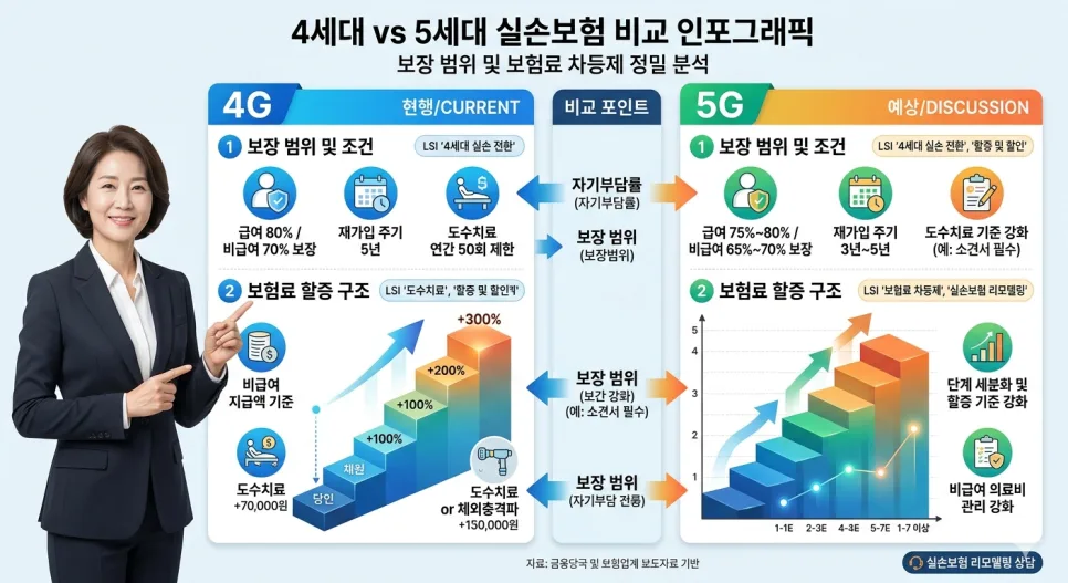 5세대 실손보험 전환, 보험료 폭탄 피하는 법 2026 2