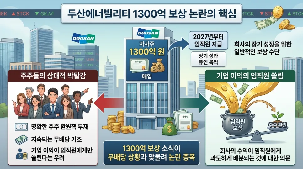 두산에너빌리티 1300억 보상 논란: 주주가 놓치는 핵심 맥락 2026 3