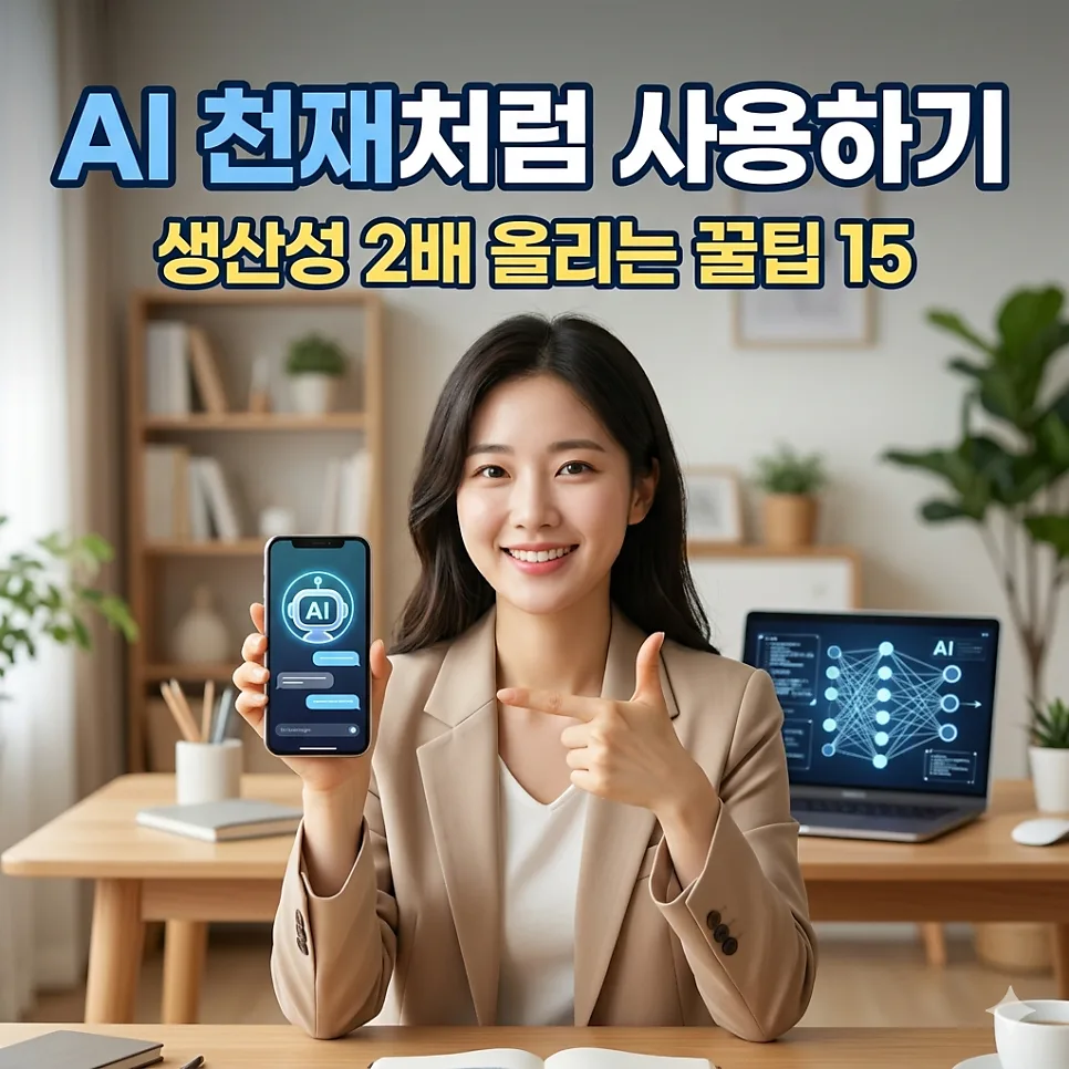 AI 활용 꿀팁 15가지: 생산성 2배 높이는 비결 2026 — IT·테크 — nyjsm2