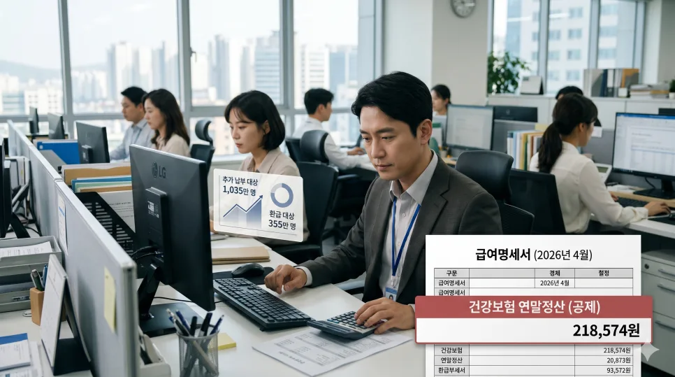 2026년 4월 건보료 추가 납부? 직장인 평균 22만원, 조회 방법 총정리 3