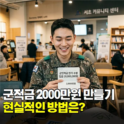 군적금 2000만원 만들기: 2개 은행 활용법 2026 — 비즈니스·경제 — myarea_