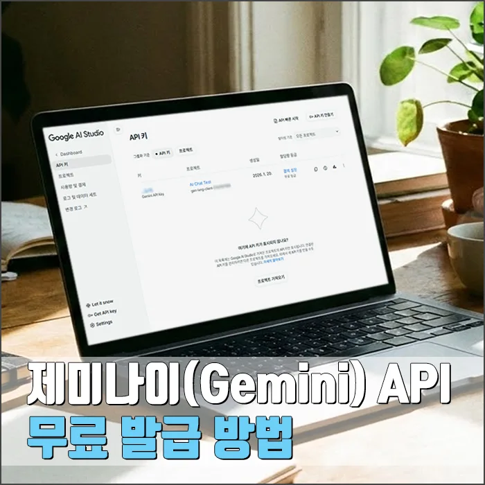 제미나이 API 키 무료 발급 및 연동 방법 2026년 완벽 가이드 — IT·테크 — ryurime88