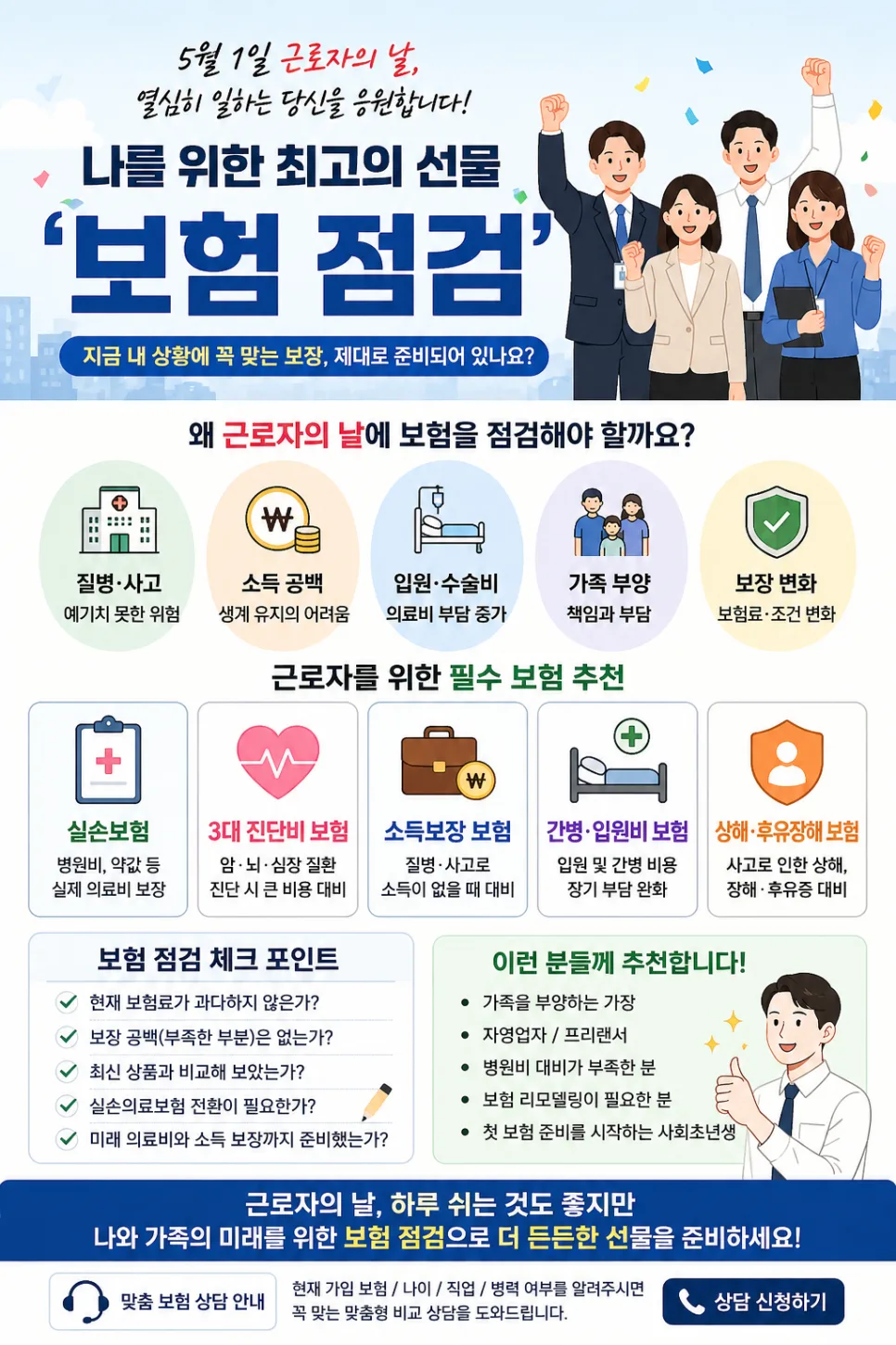 근로자의 날 보험 점검: 2026년 나를 위한 필수 보장 분석