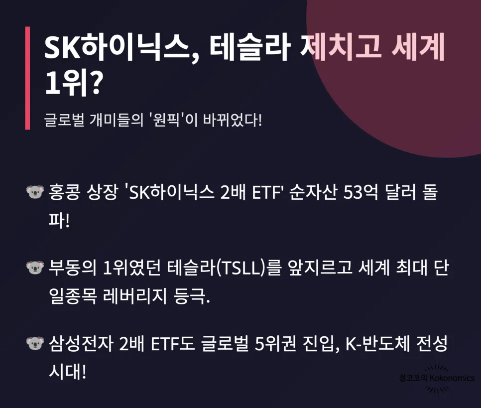 SK하이닉스 레버리지 ETF, 테슬라 제치고 1위? 2026년 투자 전략 2