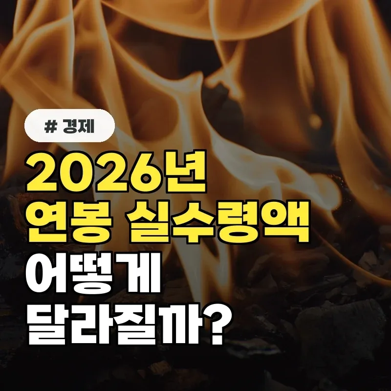 2026년 연봉 실수령액, 세금 절약 꿀팁 총정리