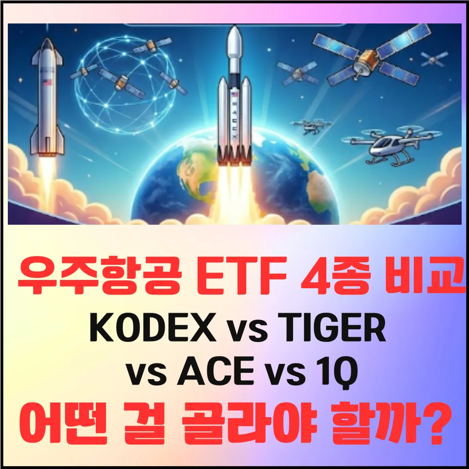 미국 우주 ETF 4종 비교 2026: KODEX, TIGER, ACE, 1Q 장단점 분석