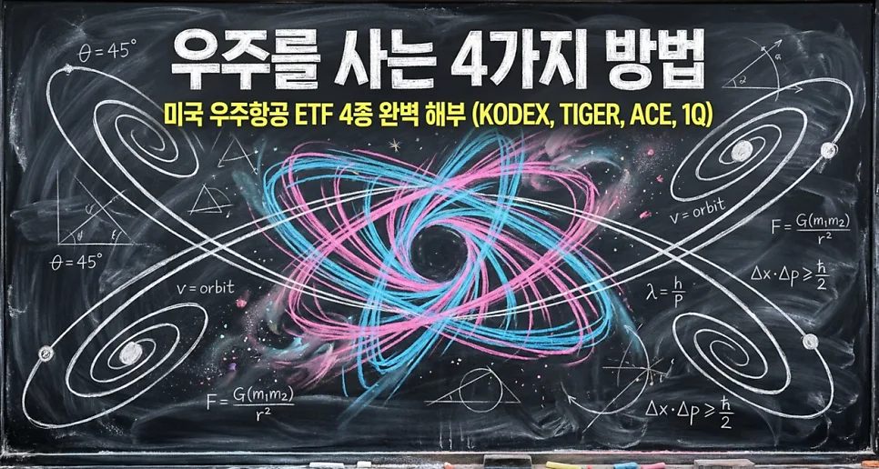 미국 우주 ETF 4종 비교 2026: KODEX, TIGER, ACE, 1Q 장단점 분석 2
