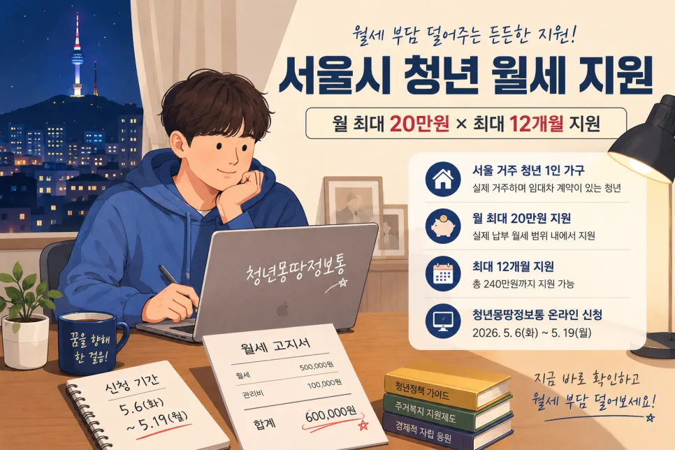 2026 서울 청년 월세 지원 조건 및 신청 방법 완벽 가이드 — 비즈니스·경제 — jhope939