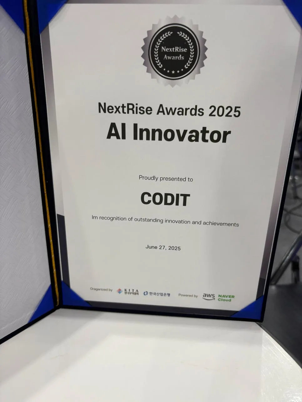 코딧 AI 혁신상 수상 2025: 정책 대응 기술력 인정받다 3