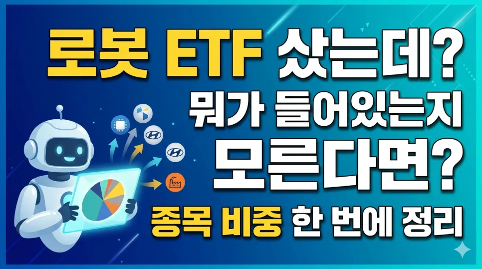 로봇 ETF 종목 비중 2026년 총정리: TIGER 코리아휴머노이드 핵심 분석 — 비즈니스·경제 — lifenote21