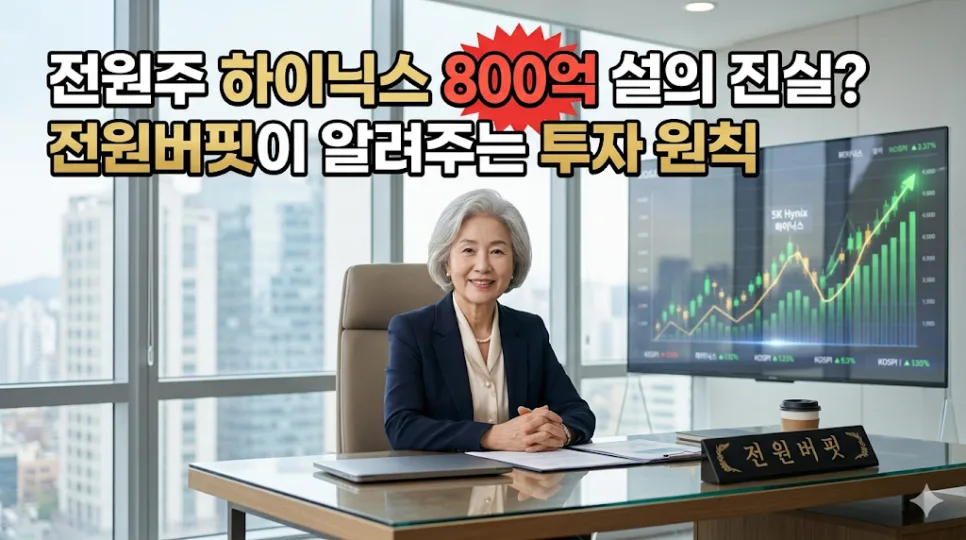 전원주 800억 하이닉스 보유설 2026년 진실은? 전원버핏 재테크 비결