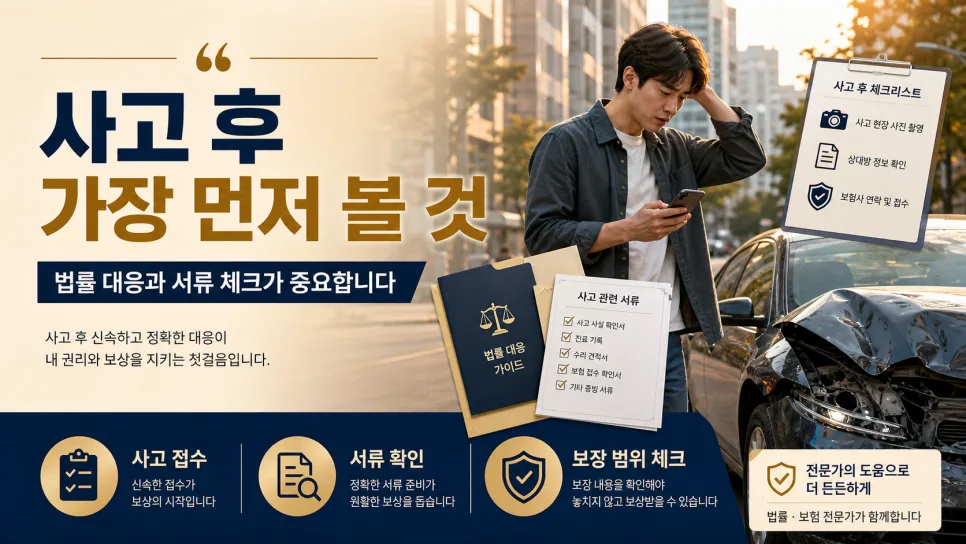 자동차 운전자 보장 2026: 억울한 가해자 막는 법 3가지 2