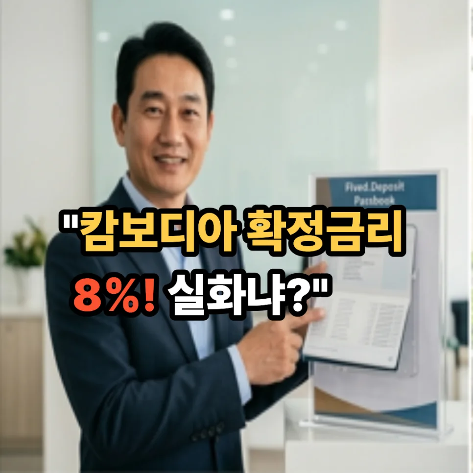 캄보디아 투자 진실 2026: 월 600만원 수익과 8% 금리, 실제 가능할까? 2