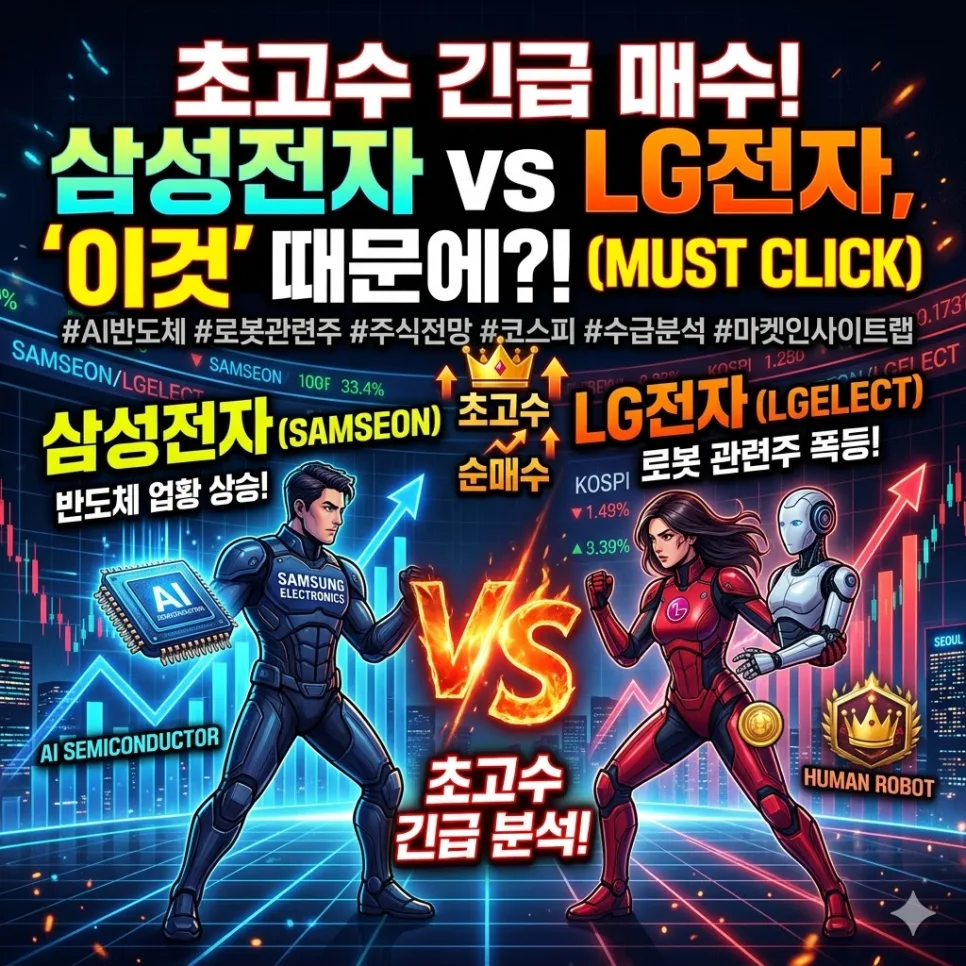 2026년 대형주 투자, 초고수들은 왜 삼성전자·LG전자에 주목할까?