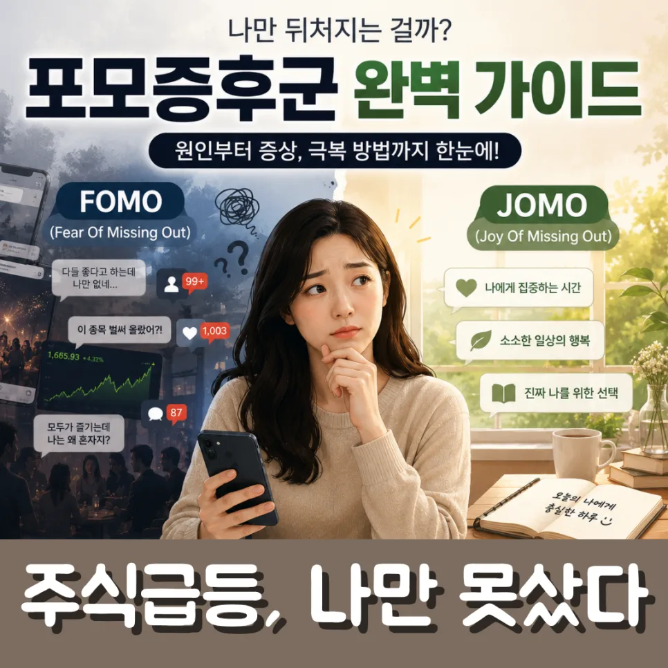 포모증후군 극복법 2026: 주식 급등장 불안감 해소 전략