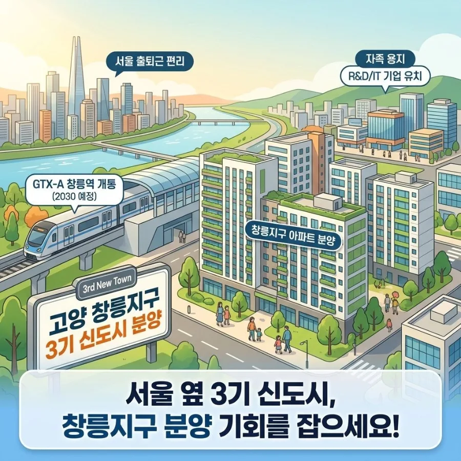 고양 창릉지구 분양 2026년 핵심 총정리: 청약 자격부터 시세까지