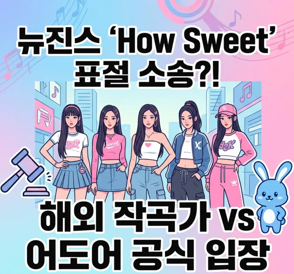 뉴진스 'How Sweet' 표절 소송 진실은? 어도어 반박 내용 2026 — K-팝·음악 — merryey