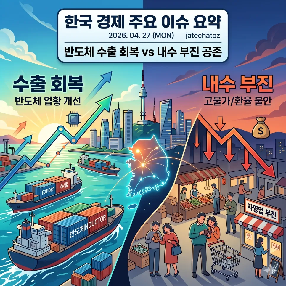 2026년 한국 경제 전망: 반도체 회복과 물가 리스크 분석