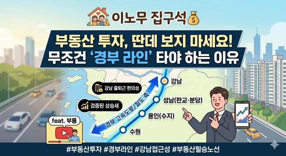 2026년 부동산 투자 핵심: 경부 라인 노선별 분석과 투자 전략