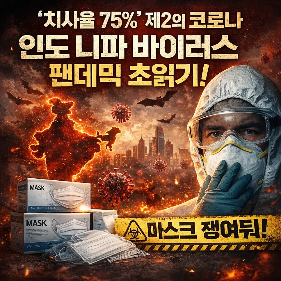 니파 바이러스, 치사율 75% 공포 2026: 증상부터 예방법까지 총정리 — 건강·의학 — designalbranding