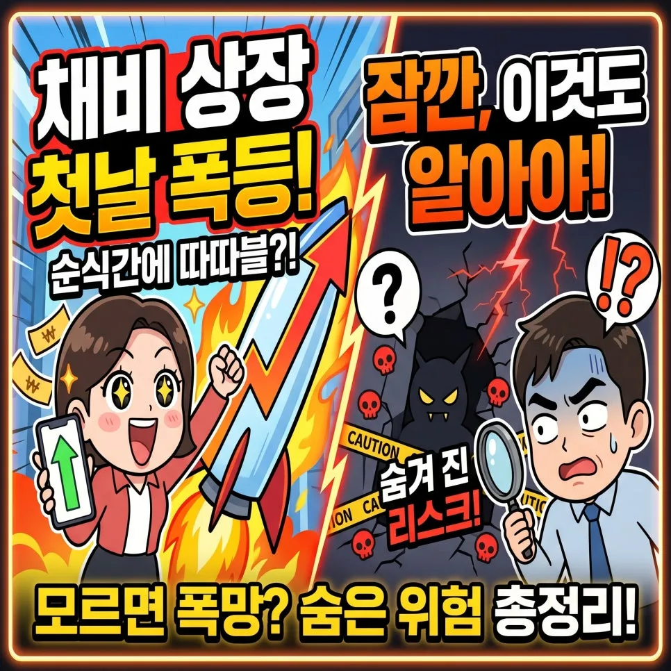채비 상장 급등, 2026년 투자자가 알아야 할 리스크 총정리