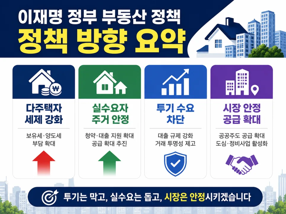 이재명 정부 부동산 정책 2026: 다주택자·무주택자 핵심 총정리 2