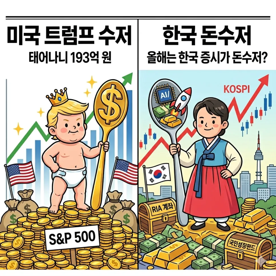 미국 트럼프 계좌 vs 한국 국민성장펀드 2026년 비교 분석