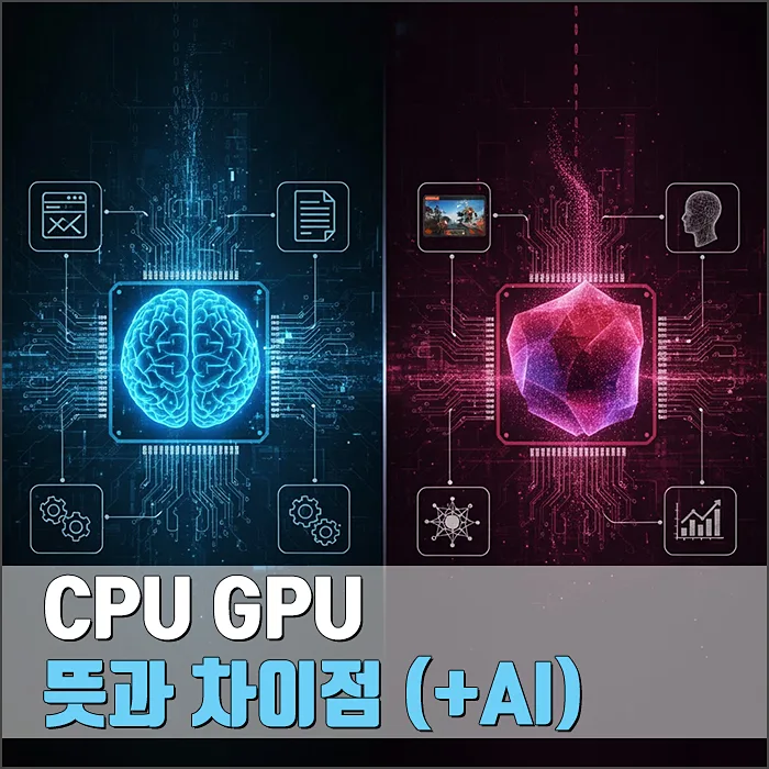 CPU GPU 뜻과 차이점, AI 시대 핵심 역할 2026년 총정리 — IT·테크 — ryurime88