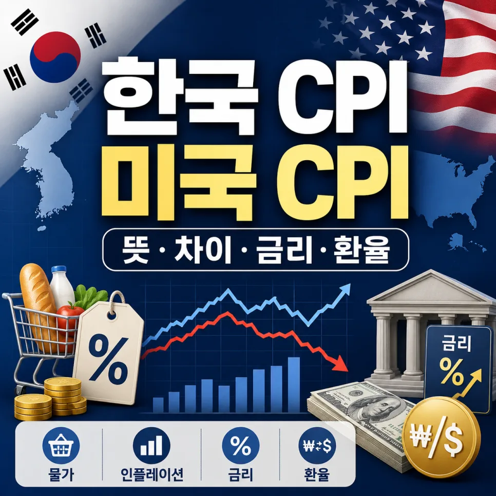 CPI 뜻과 금리 영향 2026: 한국 vs 미국 CPI 비교 분석 — 비즈니스·경제 — myeekfrl