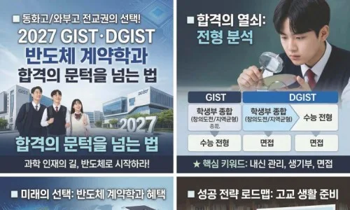 2027 과기원 합격, 일반고 학생도 가능할까? DGIST·UNIST 분석 2026 3
