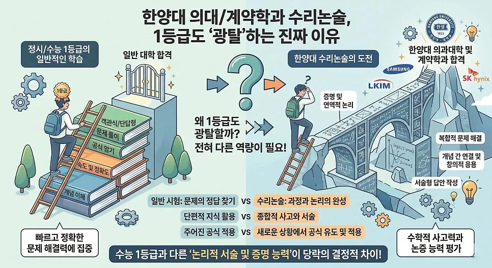 2027 한양대 의대 수리논술, 1등급도 떨어지는 이유 분석 — 교육·학문 — eunjung145