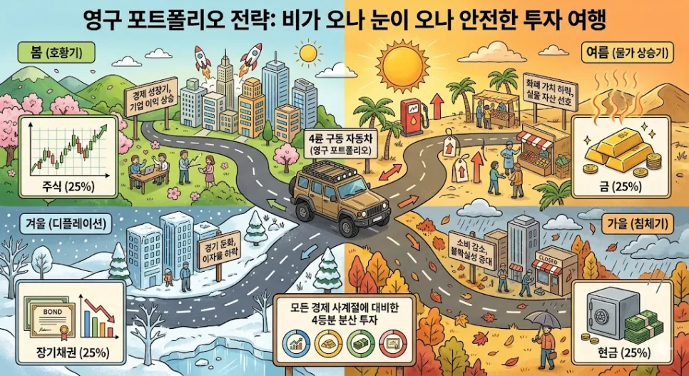 70세까지 일해야 할까? 영구 포트폴리오로 폭락장 방어 2026 2