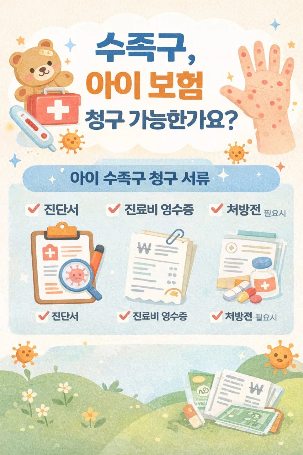 2026년 태아보험 수족구 진단비 청구, 서류부터 지급까지 완벽 가이드