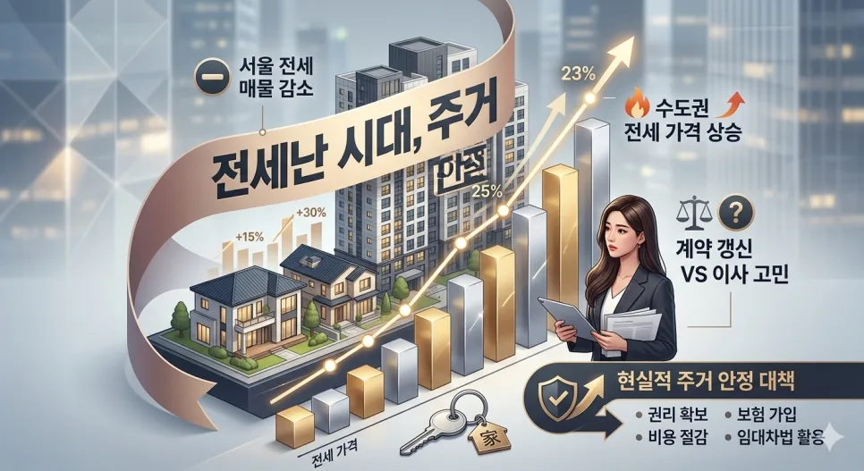 2026년 임차인 생존법: 계약갱신청구권 활용 및 3기 신도시 청약 전략