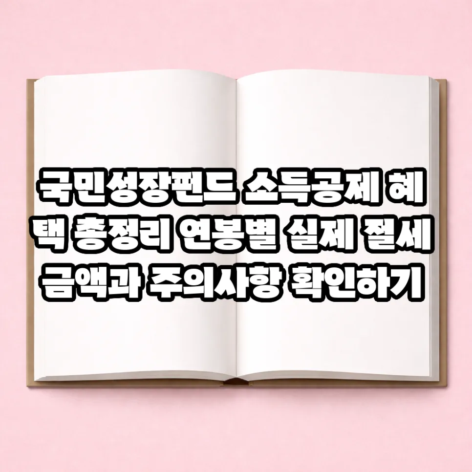 국민성장펀드 소득공제 2026년 최대 혜택 받는 법 3단계 — 비즈니스·경제 — fntlem123