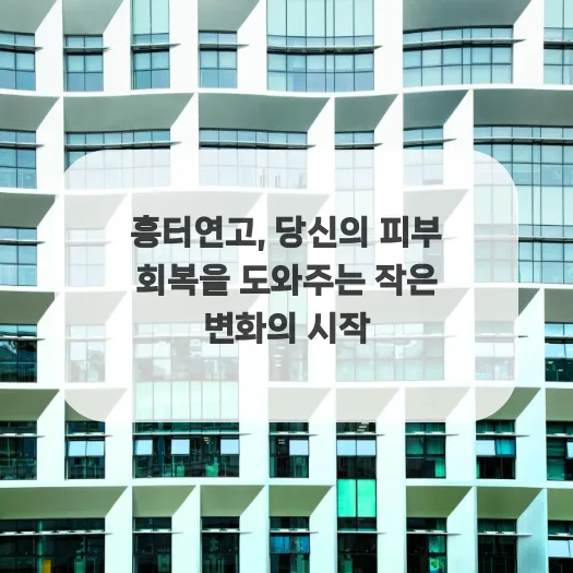 흉터연고 효과 제대로 보는 법 2026: 실사용자 경험 기반 가이드