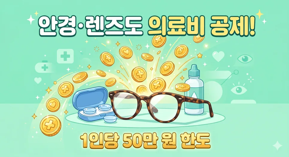 2026년 안경·렌즈 구입비 연말정산 공제, 1인 50만원 환급받는 법