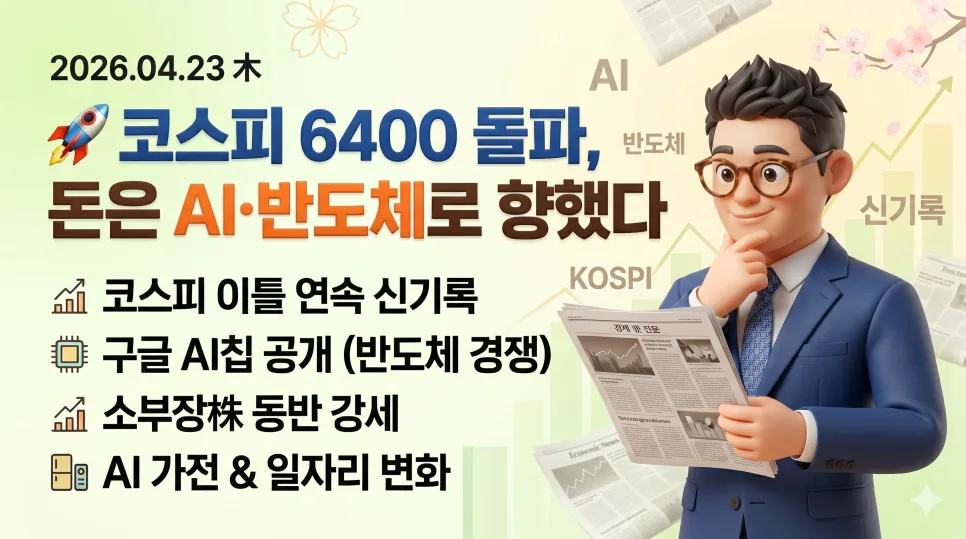 코스피 6400 돌파, AI·반도체 쏠림 현상 2026년 분석